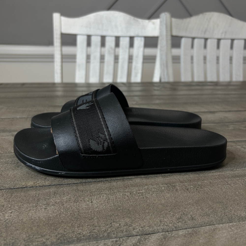 Off-White Industrial Belt Pool Slide Sandals Men Size 8 - Picture 2 of 5